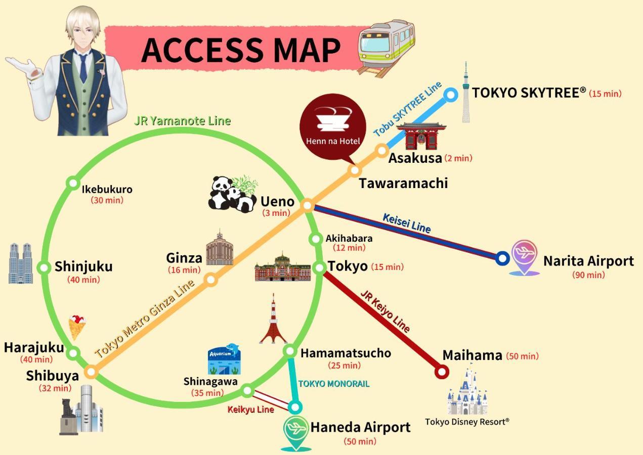 Henn Na Hotel Tokyo Asakusa Tawaramachi Екстериор снимка